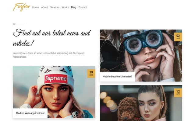Ferferi HTML Template