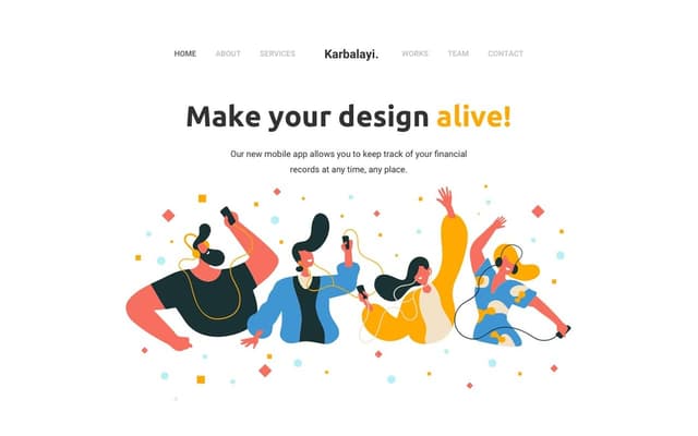 Karbalayi Sketch Template
