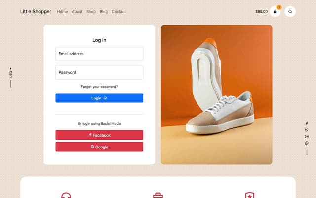 Little Shopper HTML Template